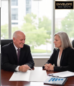 Ty consulting with a client